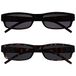Leesbril Zwart Bruin Lichtgewicht Zon Lezers Waarde 2 Stuks UV400 Ontwerper Stijl Mannen Vrouwen SS32-12 +1,00