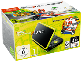 Nintendo New 2DS XL - Zwart/Groen - Incl. Mario Kart 7