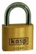 Kasp K12540 Hangslot 40 mm Verschillend sluitend Goud-geel Sleutelslot