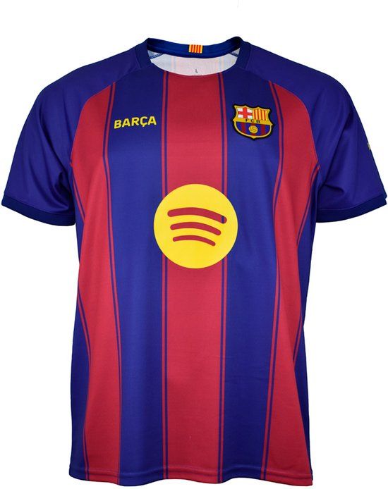 FC Barcelona Thuis Shirt Kinderen Blauw/Rood Maat 140