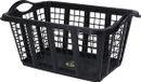Storage Solutions panier à linge avec poignées - noir - 60 x 40 x 30 cm - 37 litres