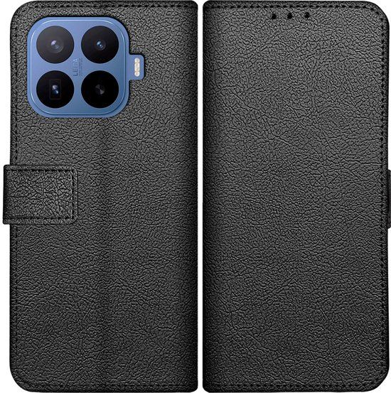 Just in Case hoesje geschikt voor Xiaomi 17T Pro Hoesje met Pasjeshouder - Bookcase Classic - Zwart