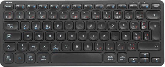Targus AKB862FR Toetsenbord Universeel Bluetooth AZERTY Frans Zwart