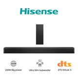 Hisense HS2100 Noir barre de son 2.1 canaux - 240W - Avec caisson de basses