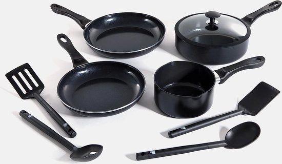 BK Vivid 11-delige pannenset - Zwart - Keramisch - PFAS-vrij
