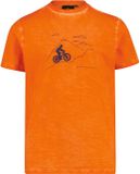 CMP T-shirt van gemêlede jersey kind, katoen, korte mouw, kort, mannen, kinderen, wortel, 14 jaar