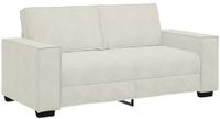 vidaXL Tweezitsbank Crèmekleurig Fluweel 180x78x84 cm