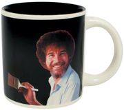 Merkloos / Sans marque Bob Ross mok - magische beker - 300 ml - keramiek - koffiemok theebeker