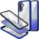 Selected by GSMpunt.nl Samsung Galaxy A36 Hoesje met Ingebouwde Screenprotector | Compatibel met MagSafe | Full Protect Valbescherming | Schokbestendige Beschermhoes | Doorzichtig / Blauw