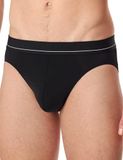 SCHIESSER Rio-slip Heren Zwart Gestreept Maat L