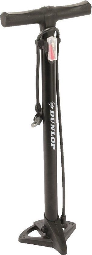 Dunlop Fietspomp - Zwart - 63 cm - Handmatig - Met Extra Verloopnippels