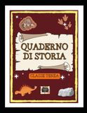 Quaderno di Storia per la Classe Terza con schede didattiche: Teoria, Schede Operative, Fossili, Dinosauri, Preistoria ed Età dei Metalli