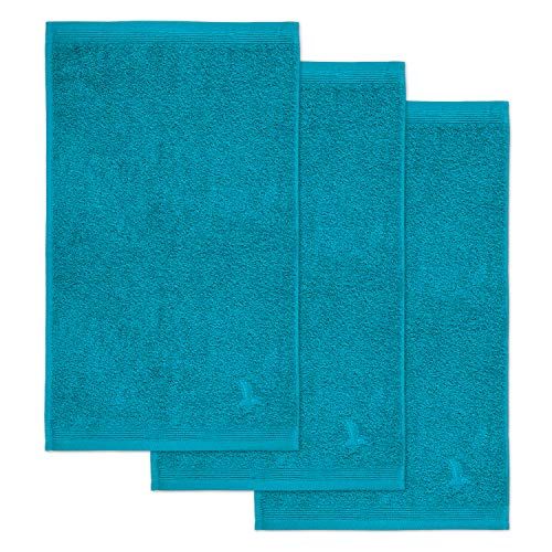 Möve Superwuschel gastendoekje 30 x 50 cm lagune set van 3