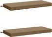vidaXL Coussins de banc SOEST 2 pièces 100% Polyester Taupe 120 x 50 x 8 cm