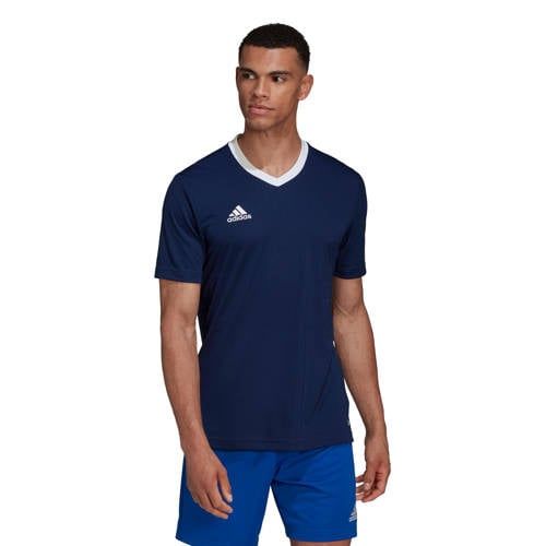 adidas Performance Senior sport T-shirt donkerblauw