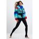 Desigual Winterjas met imitatiebont en print - Blauw