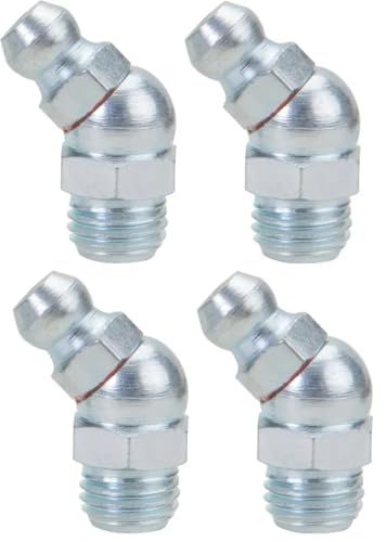cyclingcolors 4 x smeernippel staal kegelsmeernippel vetpers nippel tractor grasmaaier auto motorfiets scooter, M8 X 1 45°