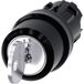 Siemens 3SU10004BP610AA0 3SU1000-4BP61-0AA0 Interrupteur à clé 1x (marche)/arrêt/marche 2 x 45 ° IP66, IP67, IP69/IP69K 1 pièce