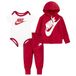 Nike Sustainable 3Pc Fz Set voor baby Gym Red 9 maanden