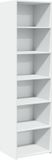 vidaXL Hoge kast, wit, 50x41x185 cm, bewerkt hout