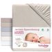 babybay Jersey hoeslaken Deluxe dubbelpak geschikt voor de modellen Maxi, Midi, Boxspring, Comfort en Comfort Plus, beige, 89 x 50 cm (dubbelpak)