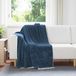 vidaXL Plaid Marineblauw 130 x 150 cm Fleece