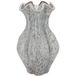 DK Design Vase à fleurs Inga Driss - gris - 27 x 44 cm - aspect émail unique