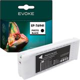 Evoke Epson T6941 Zwart (black) XL cartridge, 700 ml
