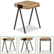 Table basse en teck massif de récupération - Table d'appoint