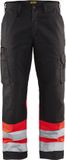Blåkläder Werkbroek High Vis 1564-1811 - Zwart/High Vis Rood - C52