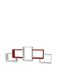 Homemania Rek Berril, hout, wit-rood, 164 x 20 x 55 cm