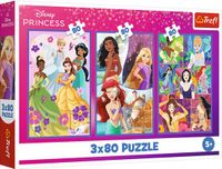 Trefl puzzle Trefl Puzzel 3x80 Prinsessenvrienden Disney Prinses