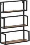 vidaXL Wandrek 60x20x85 cm massief gerecycled hout