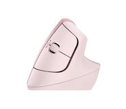 Logitech Lift - Ergonomische draadloze muis - Rechtshandig - Roze
