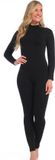 MAGIC Bodyfashion Bodycon Jumpsuit Dames Jumpsuit - Zwart - Maat S