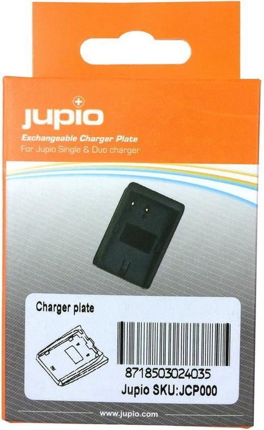 Jupio Accu-frontje voor duo oplader - voor Sony accu NP-FH30, NP-FH50, NP-FH70 en NP-FH100 Accu-frontje voor duo oplader - voor Sony accu NP-FH30, NP-FH50, NP-FH70 en NP-FH100