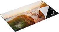 Chefcare Inductie Beschermer Voetpad in de Duinen met Zonsondergang - 90x55 cm - Multicolor