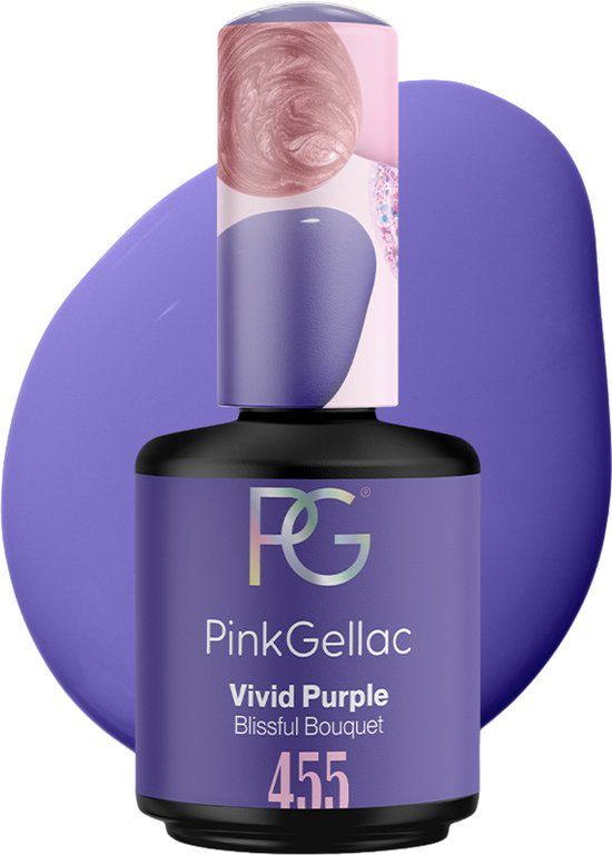 Pink Gellac 455 Vivid Purple Blissful Bouquet Collectie Gel Nagellak - 15ml