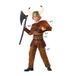 Atosa Viking verkleed kostuum Sigurd - kinderen - bruin - carnaval - 6-delig 116