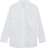 s.Oliver Blouse en popeline avec poche poitrine - Femme - Blanc - Taille 46