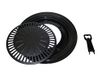 Miralba MC-345 grillplaat, zwart, 32,00 x 32,00 x 4,00 cm
