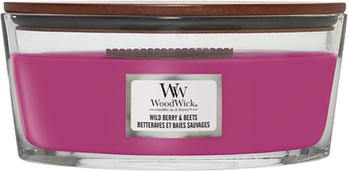 Woodwick Geurkaars Ellipse Wild Berry & Beets - 9 cm / 19 cm