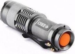 Huismerk ABC-LED Torch LED 300 Lumens zaklamp mini silver 9,3 CM