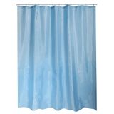 MSV 140481 douchegordijn, polyester, kunststof, metaal, 120 x 200 x 0,1 cm, met 12 ringen