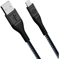 BlueBuilt USB A naar Lightning Kabel 1,5m Kevlar Zwart
