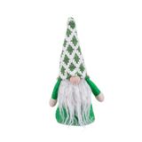 BigBuy Christmas Kerstversiering wit groen zand stof kerstman 21 cm