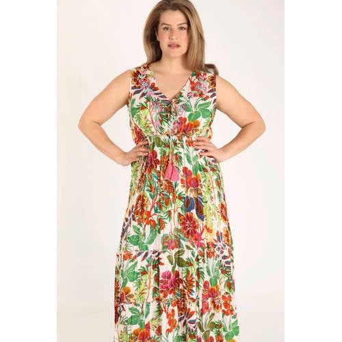 Paprika Maxi Dress with Floral Print - Multi