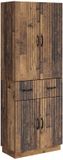 vidaXL - Kast - Set - 2 - st - Oud - hout - Bewerkt - hout