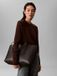 Calvin Klein Foil Logo Tote W/Pouch Lv04f3274g Tote Dames (1 stuk), zwart/geroosterde kokosnoot, Eén maat