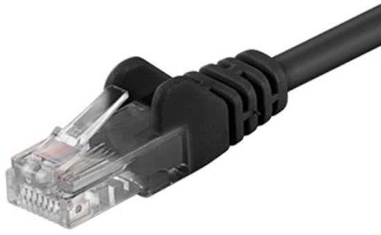 Wentronic CAT5E Netwerkkabel - RJ45 - Zwart - 30 m